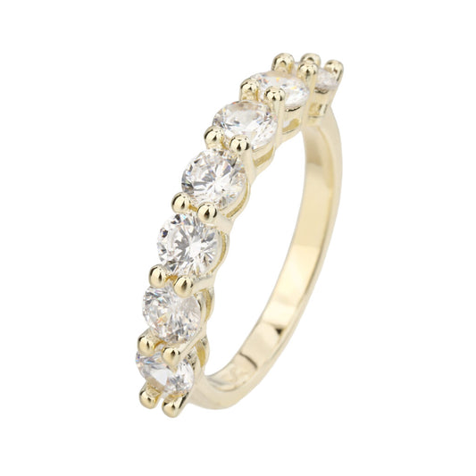 טבעת זירקון מזהב