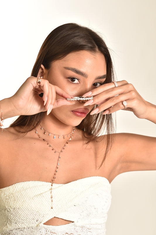 שרשרת כפולה צבעונית