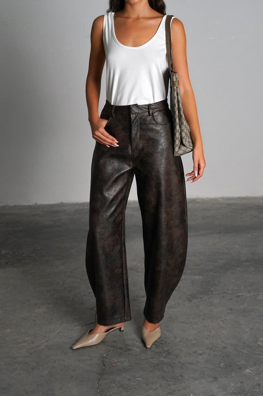 מכנסי עור ג׳רי לא